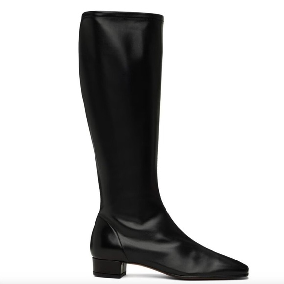 BY FAR Edie Black Heeled Boots - Picture 1 of 9